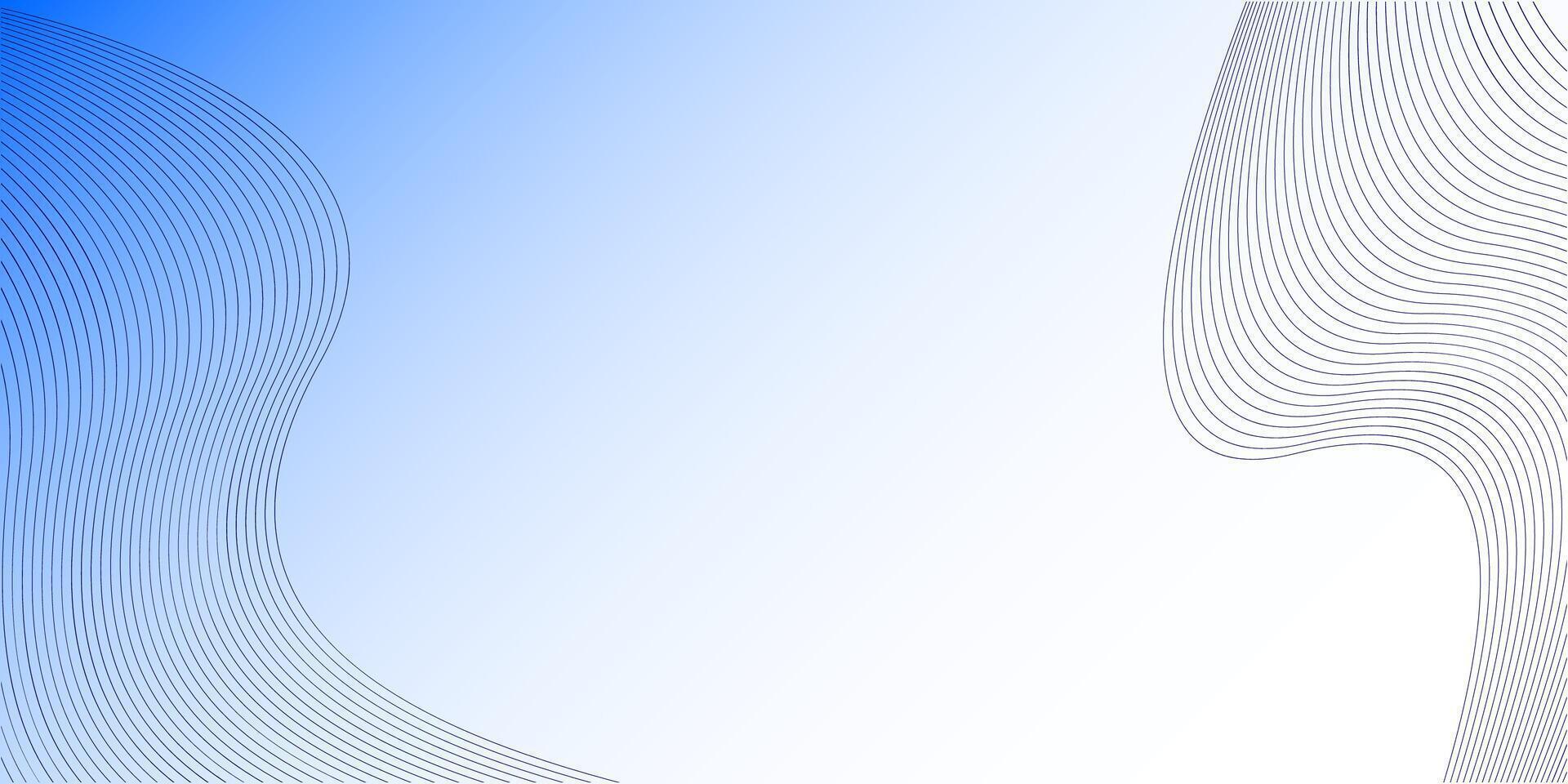 Blue line wave background. Elegant background vector