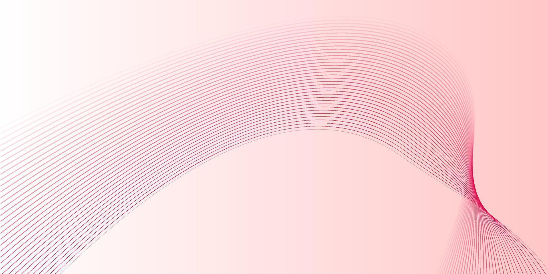 Red wave line abstract background vector