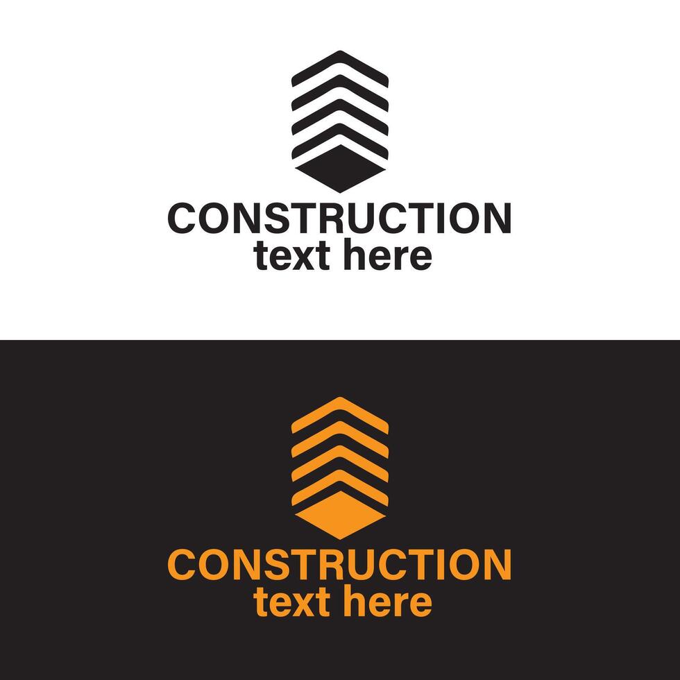 construction, company, property, real estate and realtor logo vector