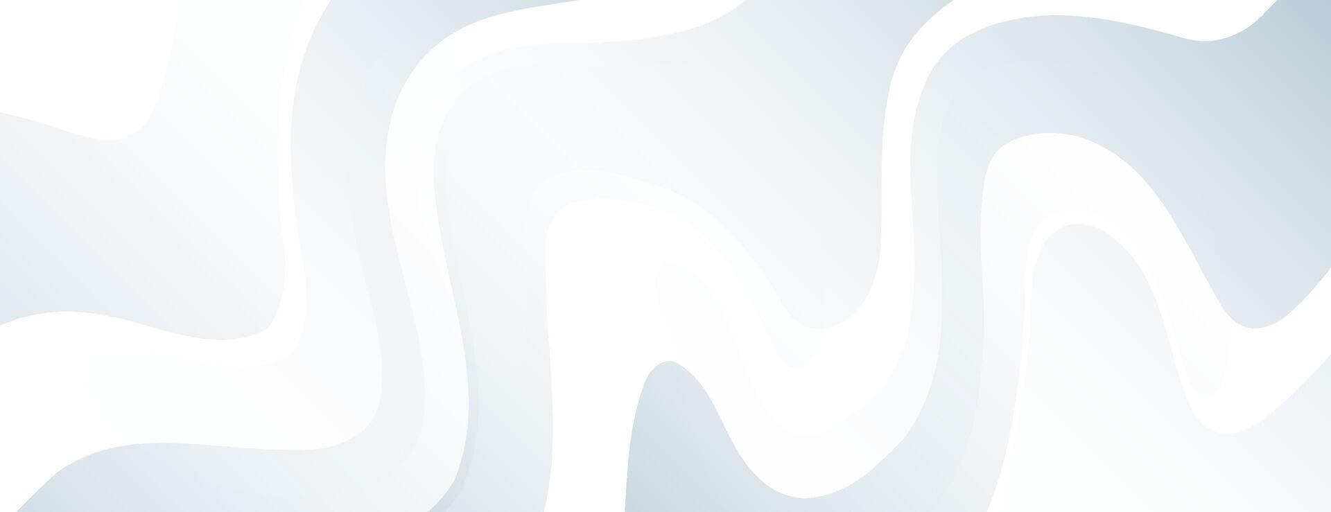 white and gray flow abstract background vector