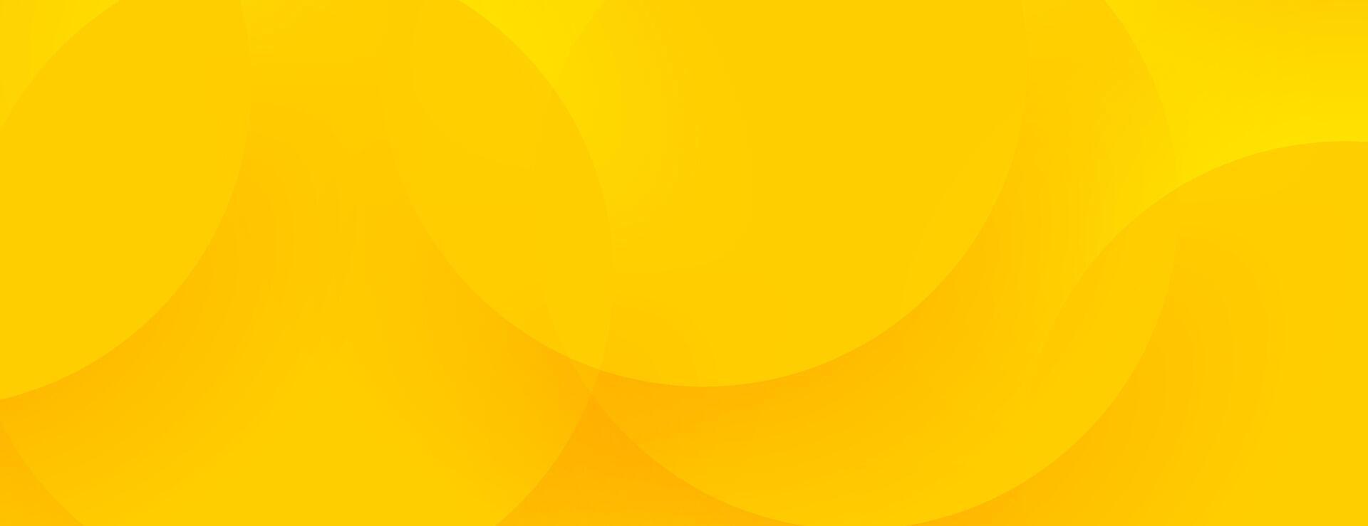 yellow abstract background with circles vector