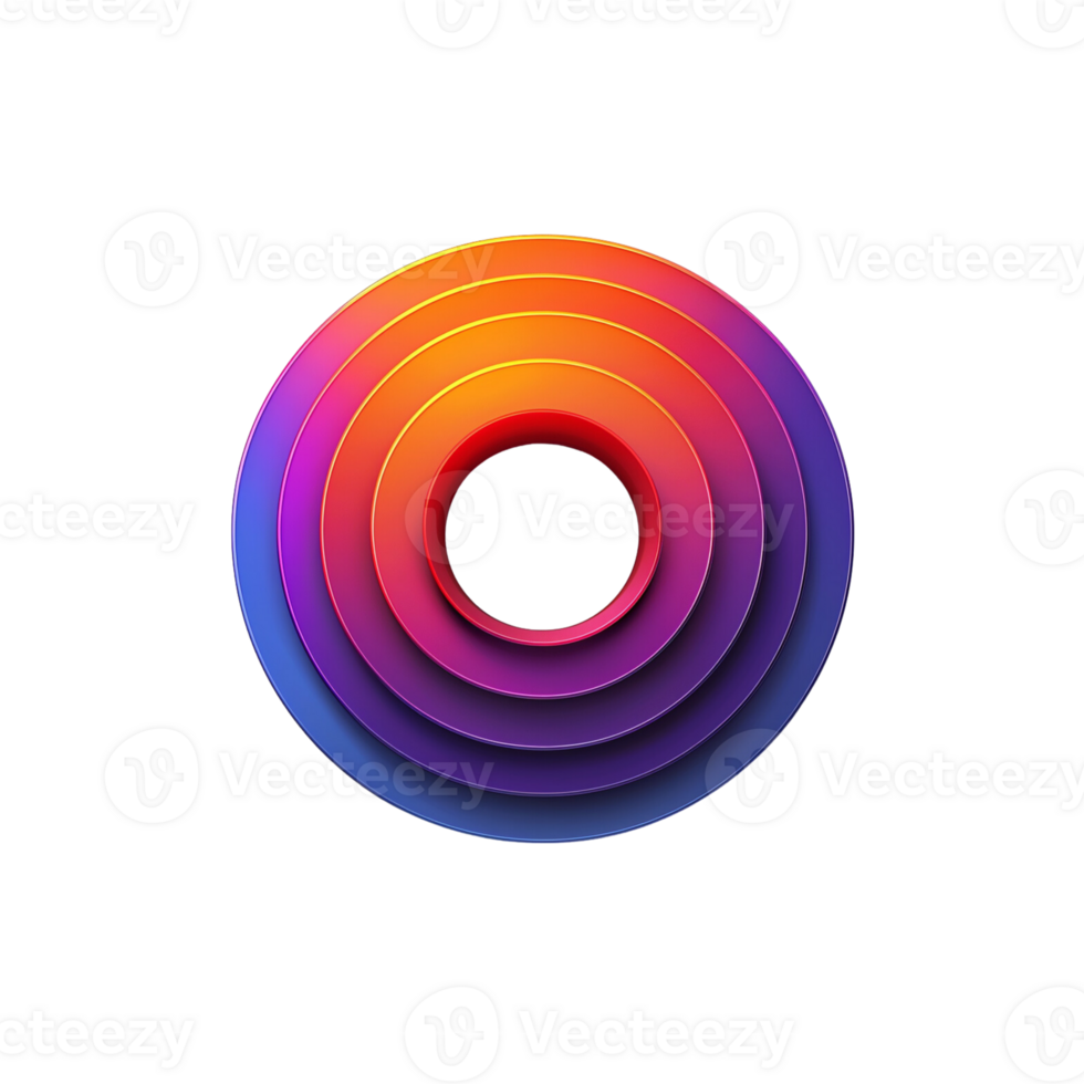 a colorful circular logo with a spiral pattern png
