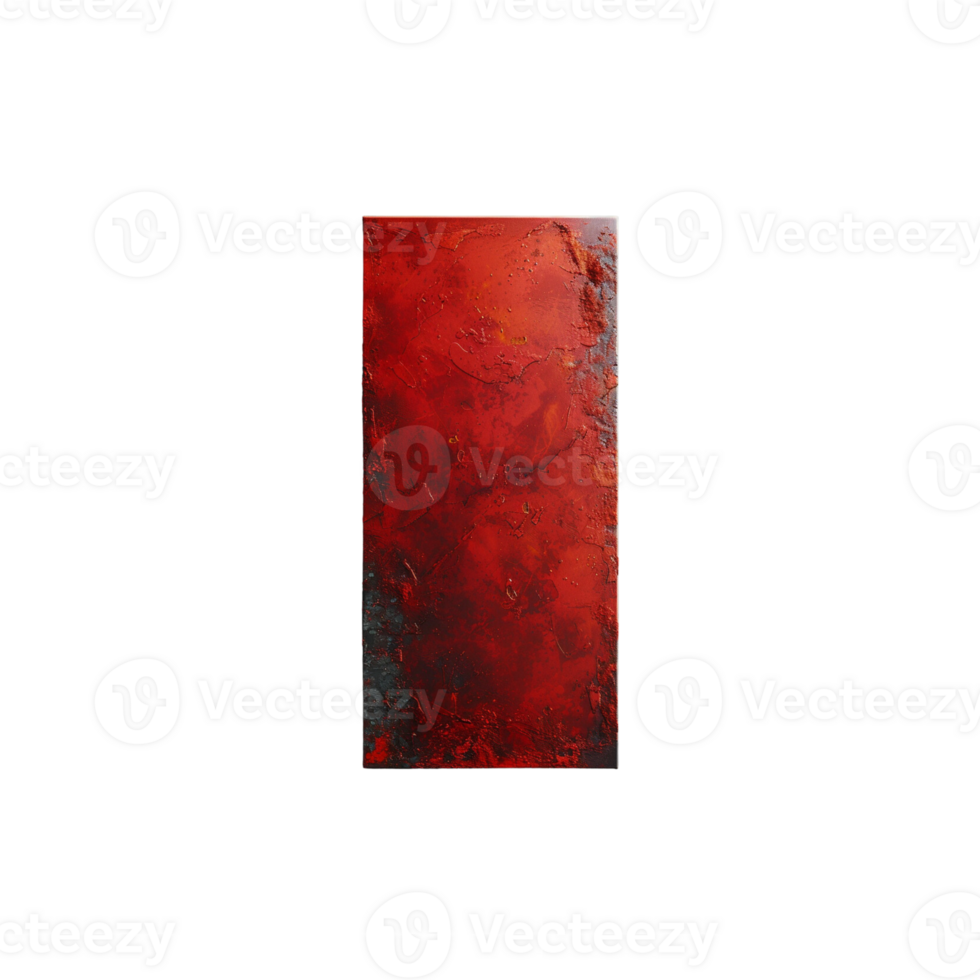 a red door with a black frame on a transparent background png