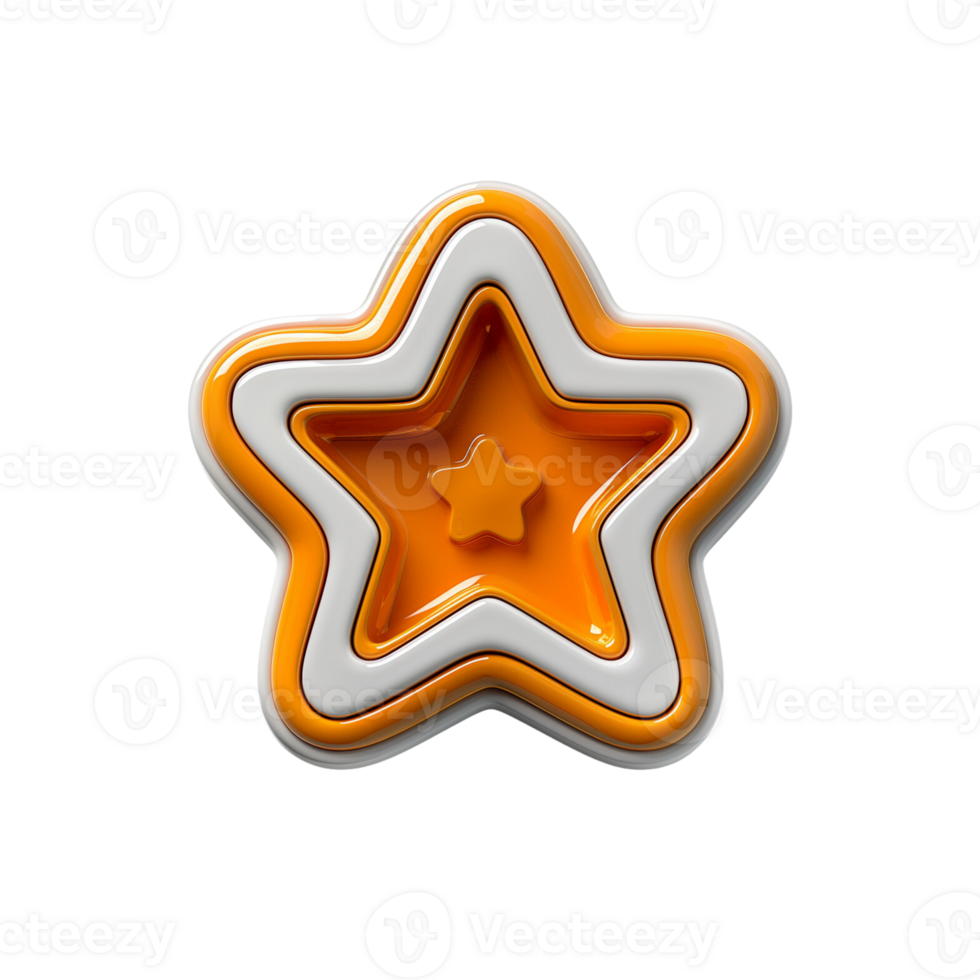 an orange star shaped object on a transparent background png