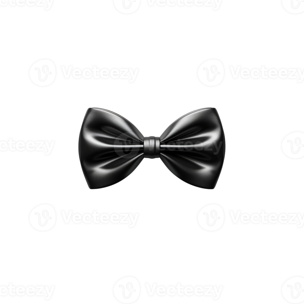 a black bow tie on a transparent background png