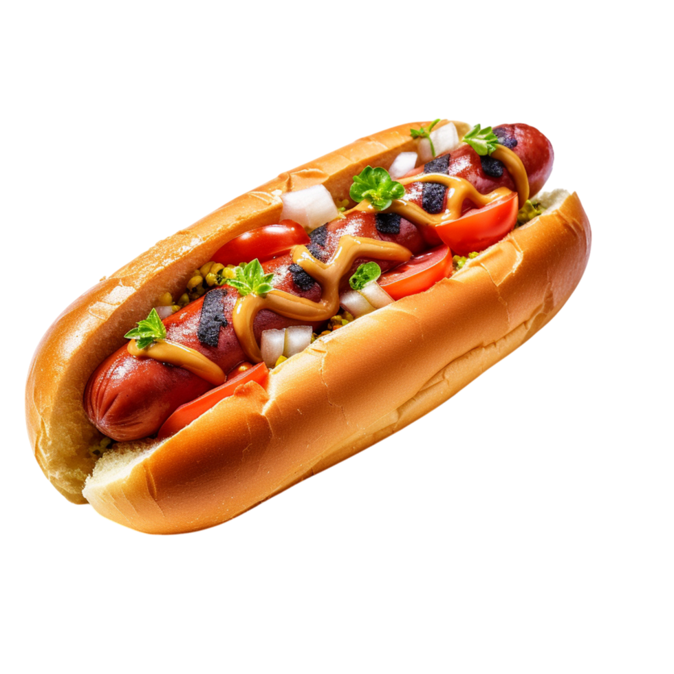 Hot dog in a bun png