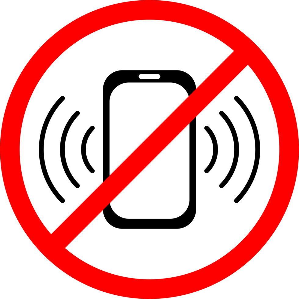no use phones area sign png