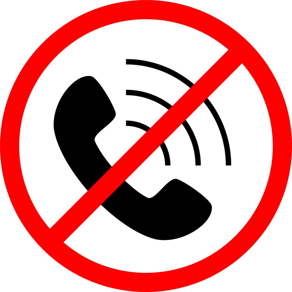 no use phone calls sign png