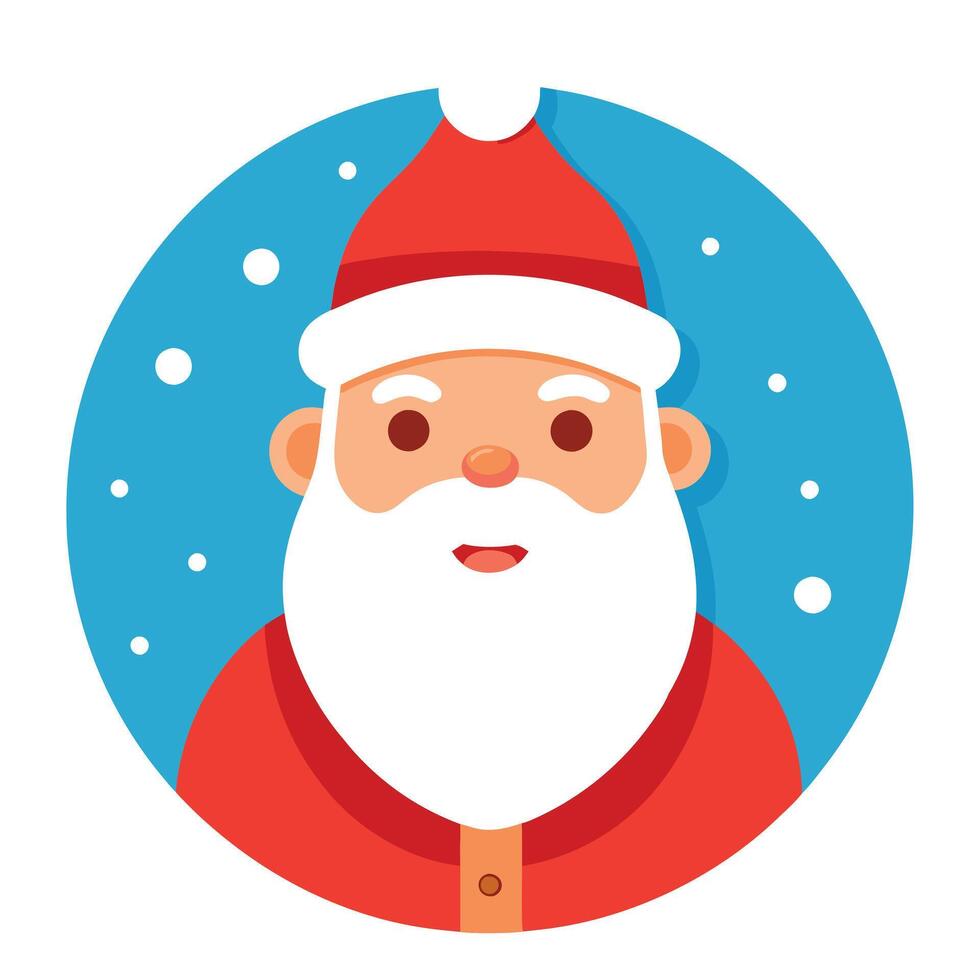 Merry christmas greeting card. Santa Claus design concept vector