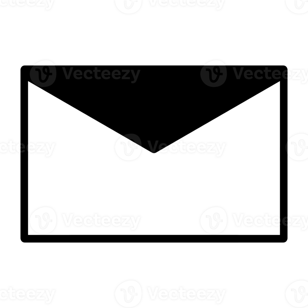 Email icon set with simple and modern design png