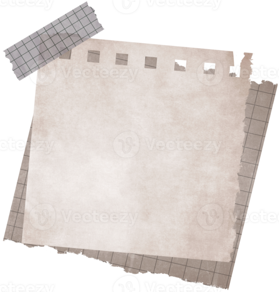 Brown Paper Blank Note png