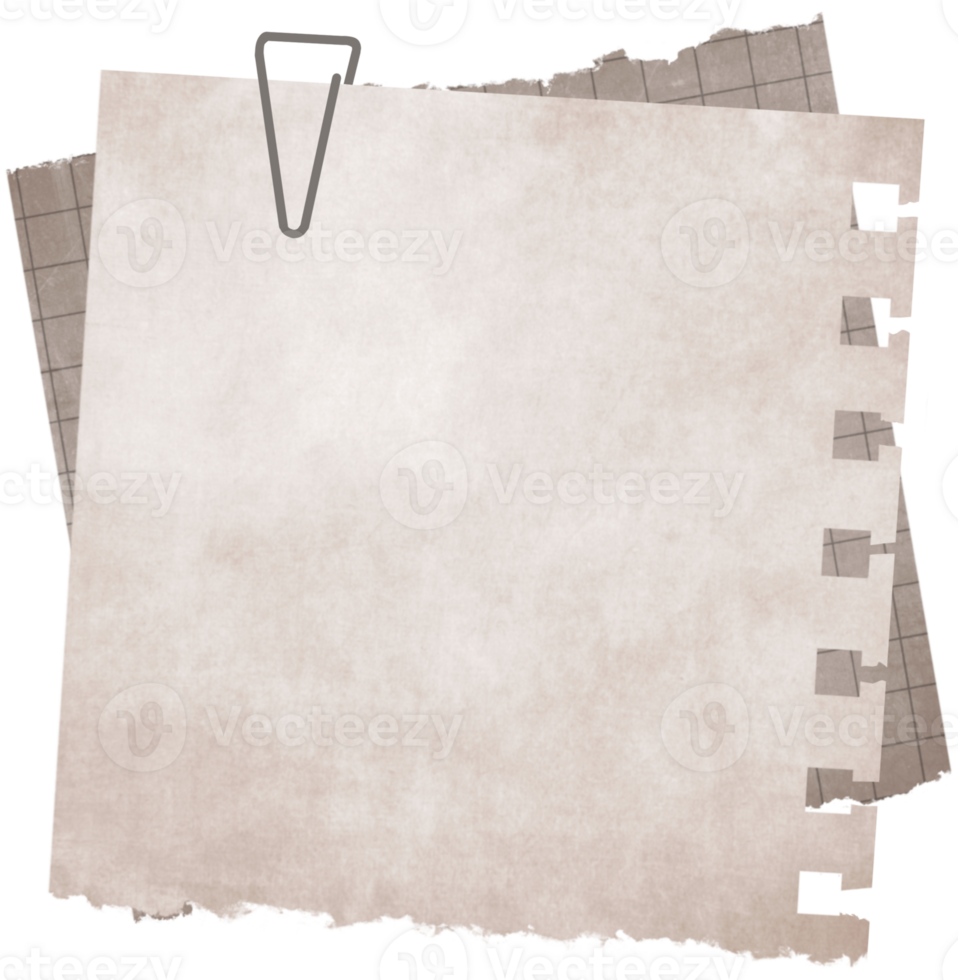 Paper Blank Note with Clip png