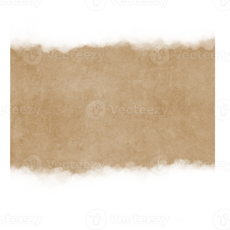 Brown Torn Paper Blank Note png