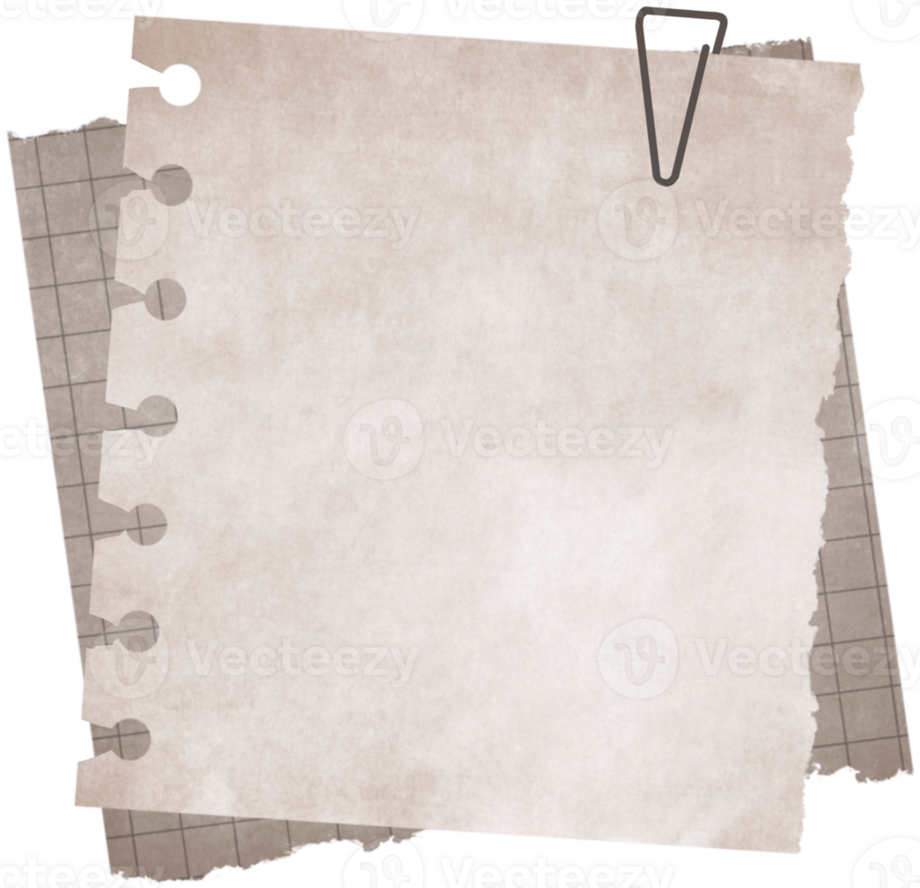 Torn Paper Vintage with Clip png