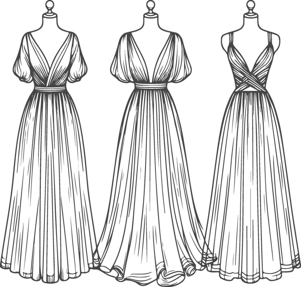 fashion blueprint sleeveless and short sleeve variations graceful curves fashion illustration techniques vector