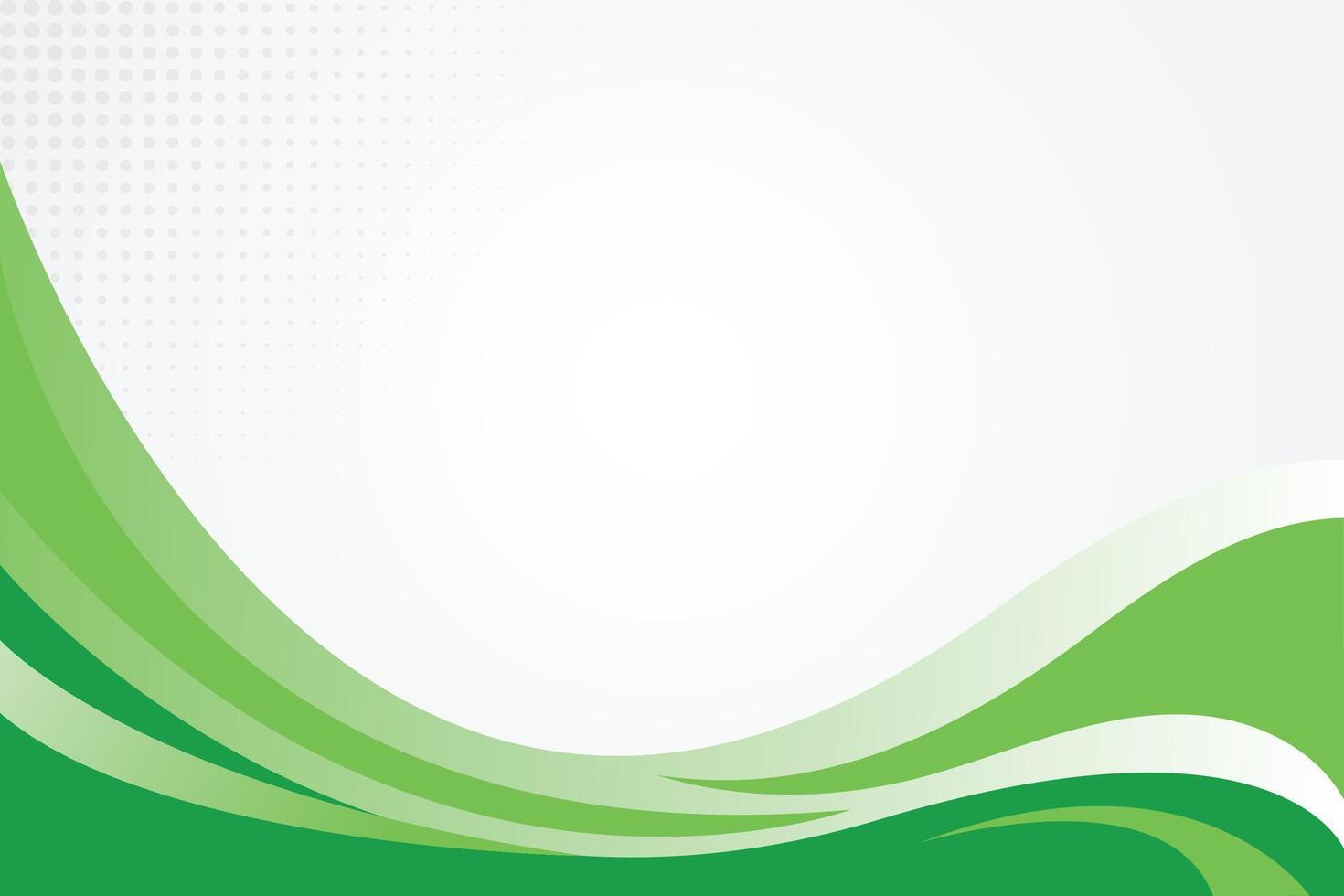 White and green background with shape vector