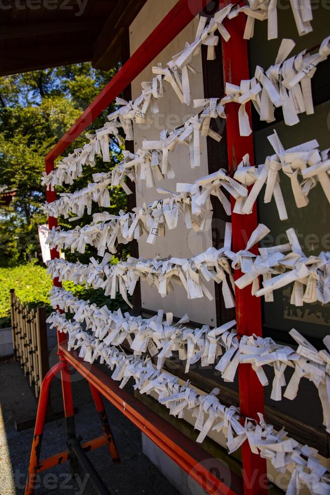 Oracle at Meguro fudo temple in Tokyo photo