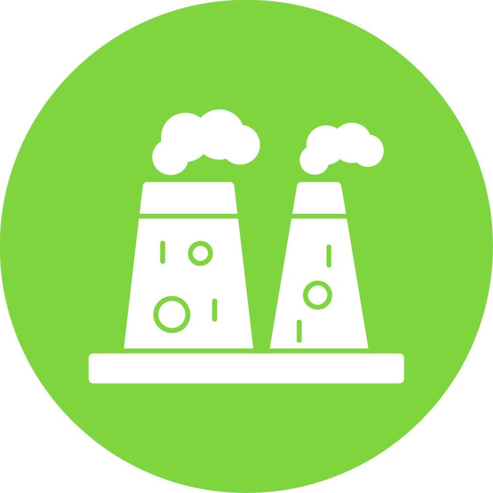 Geothermal Energy Glyph Multi Circle Icon vector