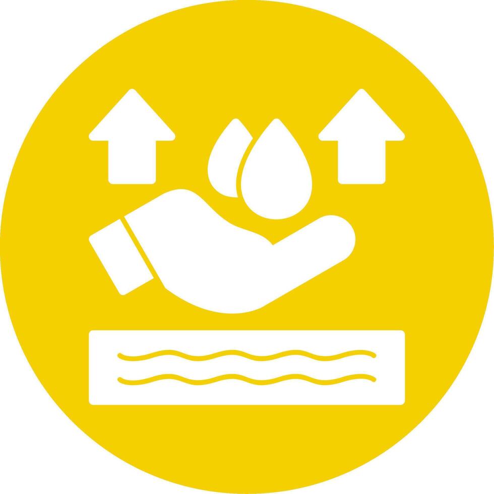 Save Water Glyph Multi Circle Icon vector