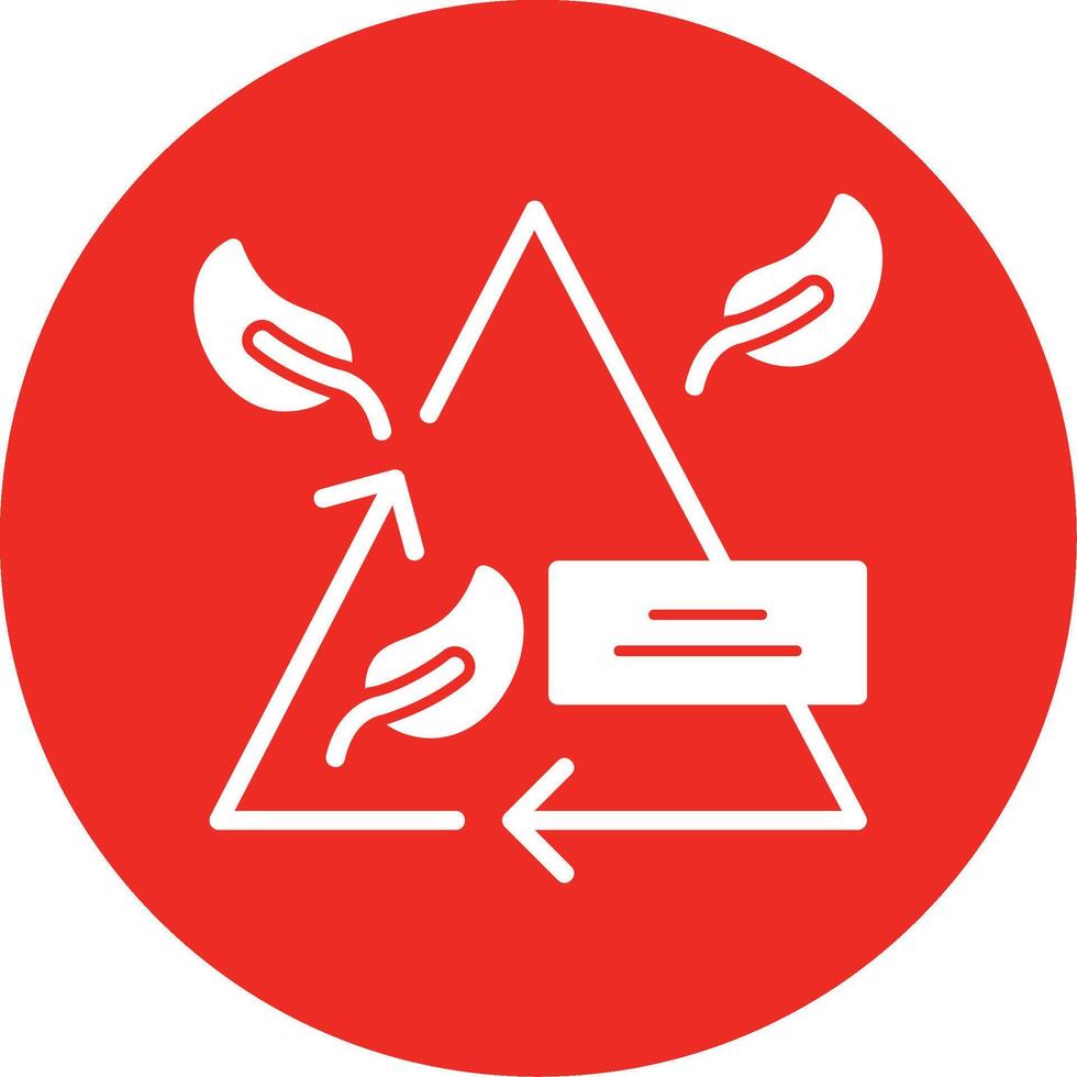 Zero Emission Glyph Multi Circle Icon vector