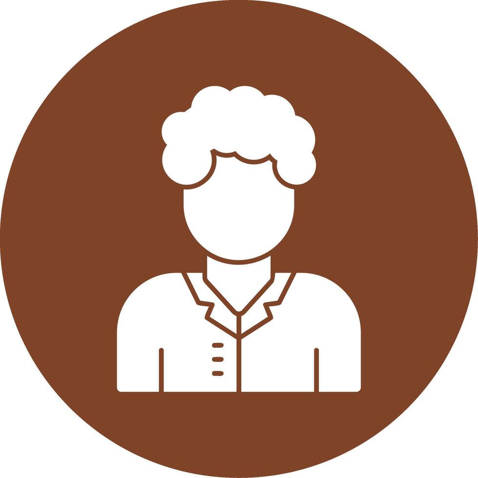 Teacher Glyph Multi Circle Icon vector