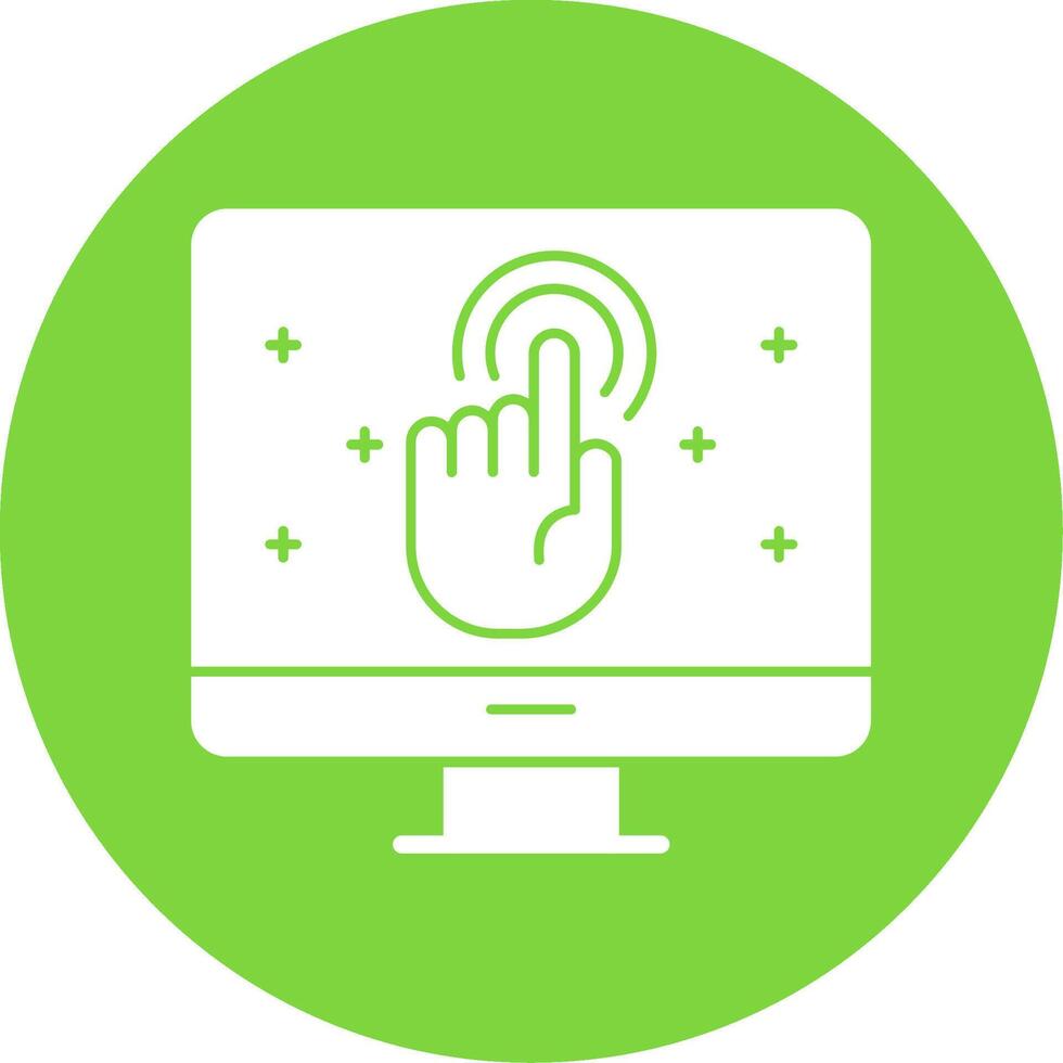 Call To Action Glyph Multi Circle Icon vector