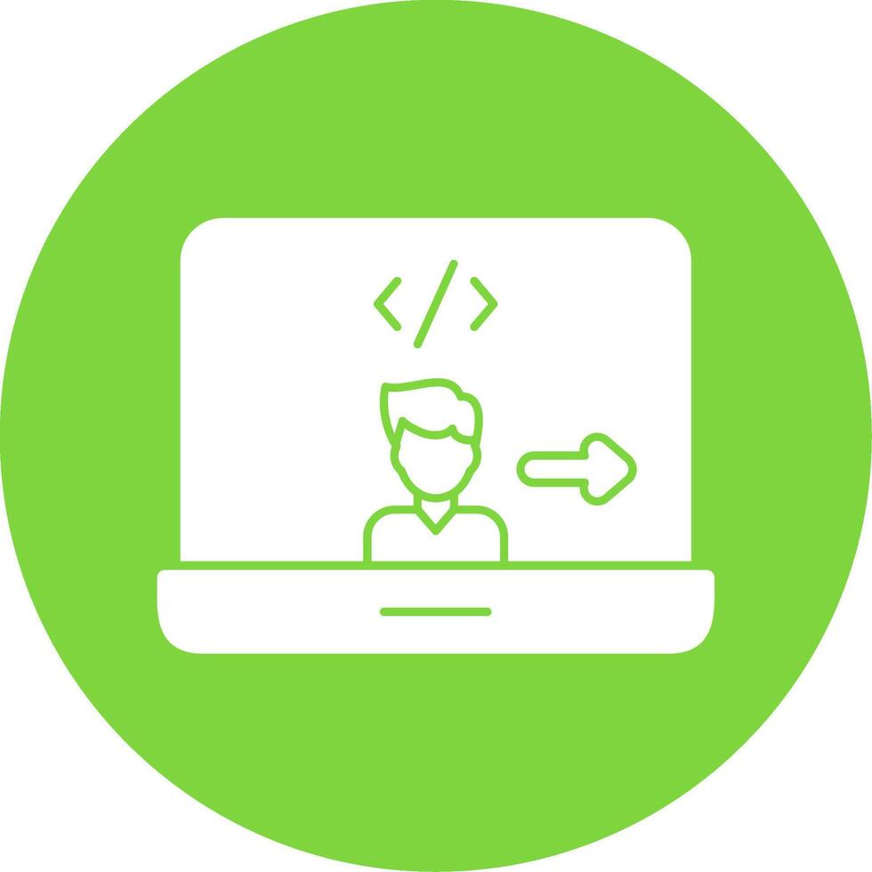 End Users Glyph Multi Circle Icon vector