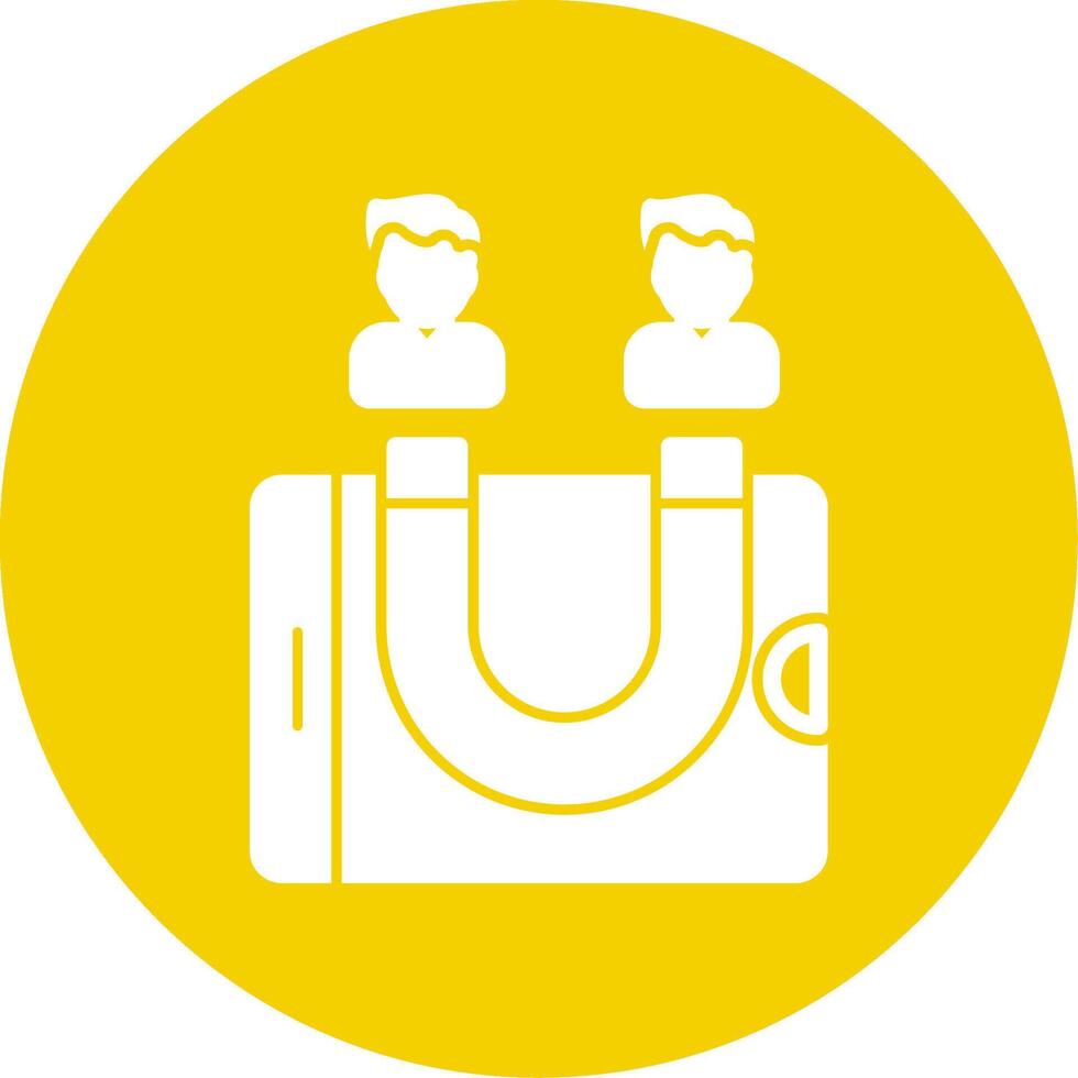 User Engagement Glyph Multi Circle Icon vector