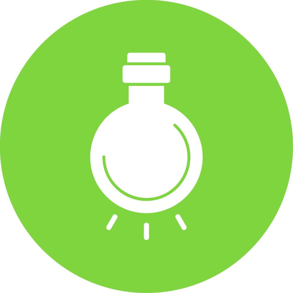 Light Bulb Glyph Multi Circle Icon vector