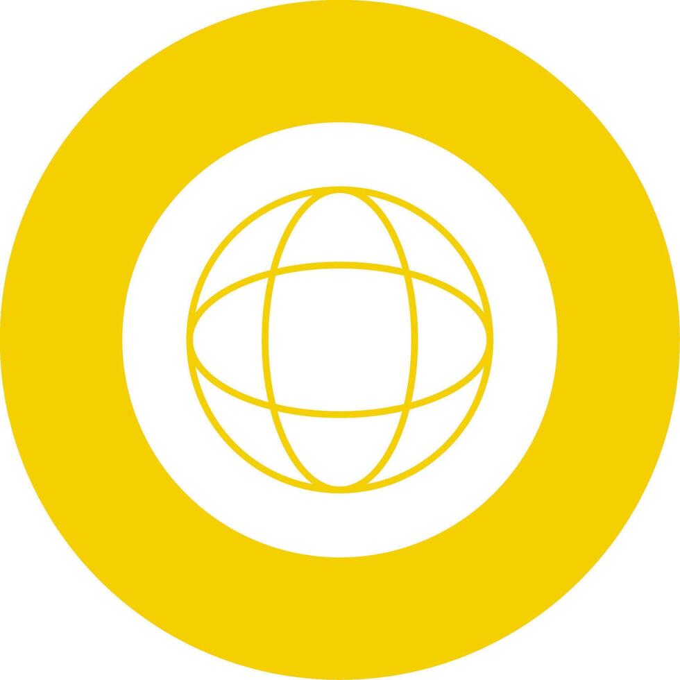 Globe Glyph Multi Circle Icon vector