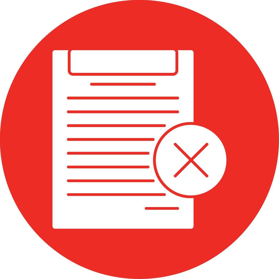 Disagree Glyph Multi Circle Icon vector