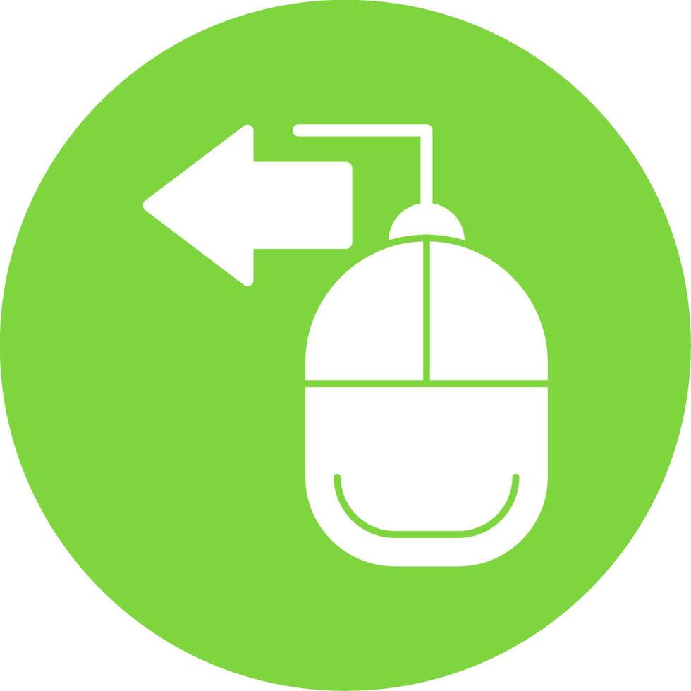 Mouse Glyph Multi Circle Icon vector