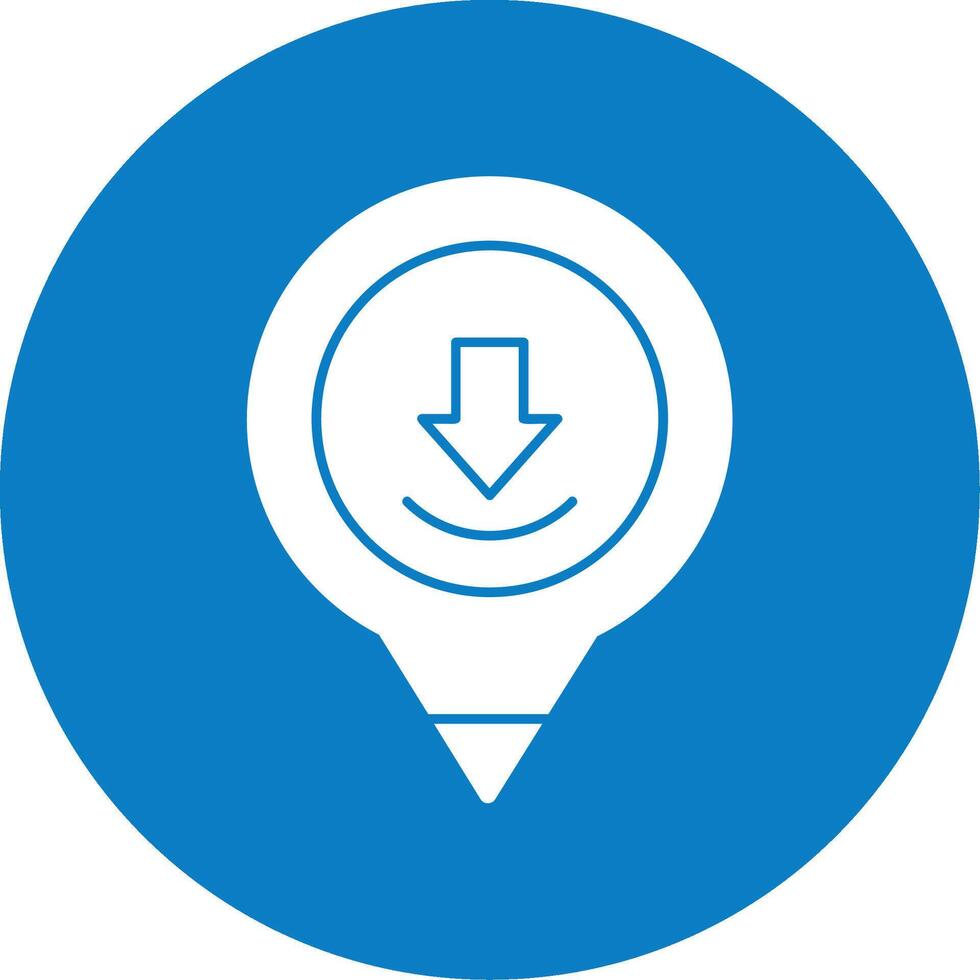 Placeholder Glyph Multi Circle Icon vector