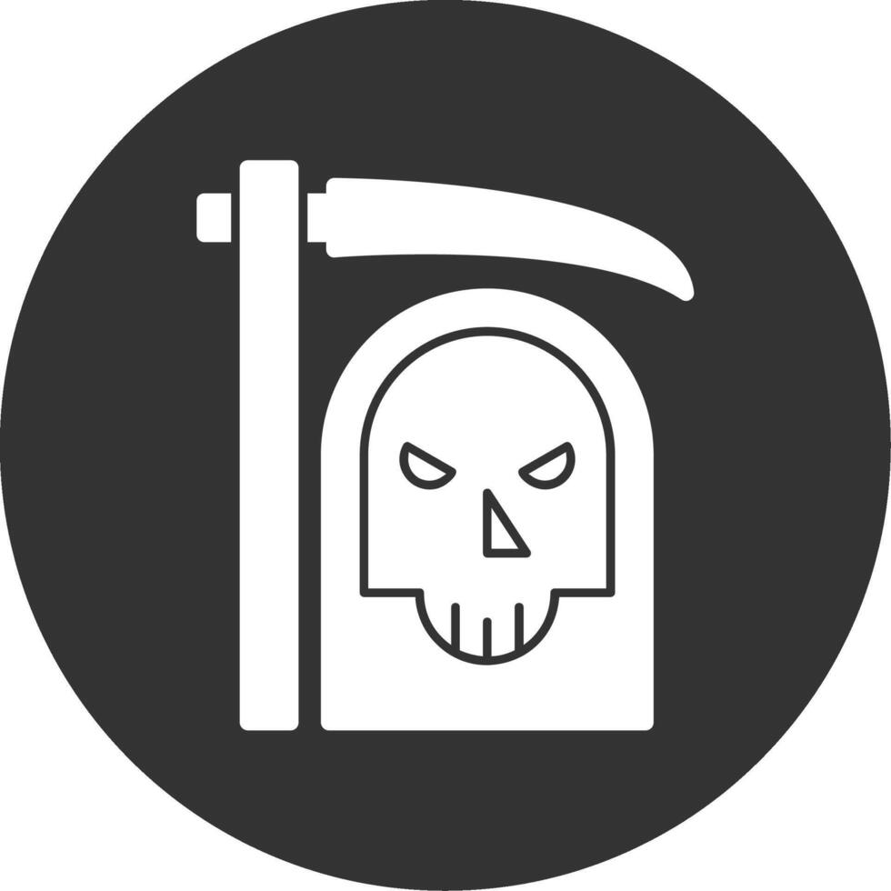 Grim Reaper Glyph Multi Circle Icon vector
