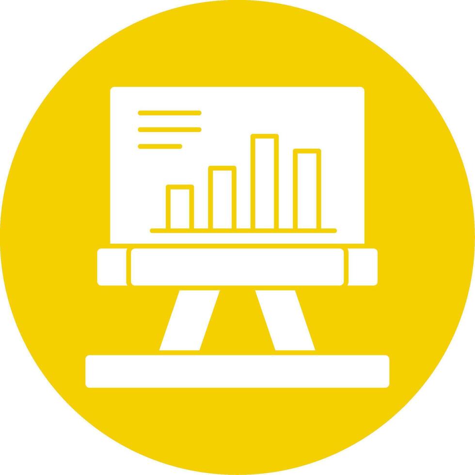 Presentation Glyph Multi Circle Icon vector