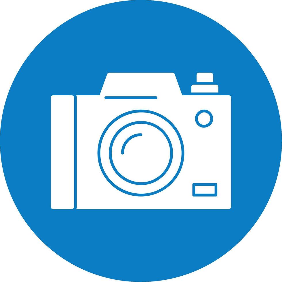 Camera Glyph Multi Circle Icon vector