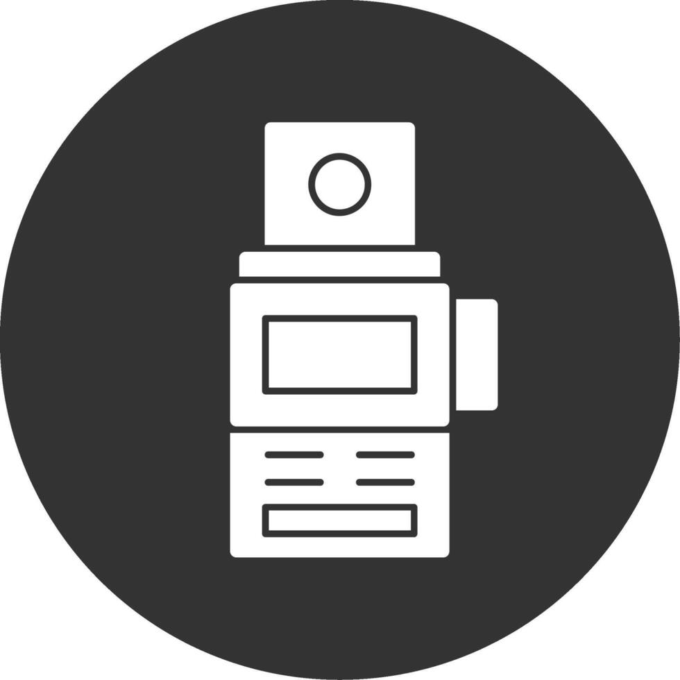 Camera Meter Glyph Multi Circle Icon vector