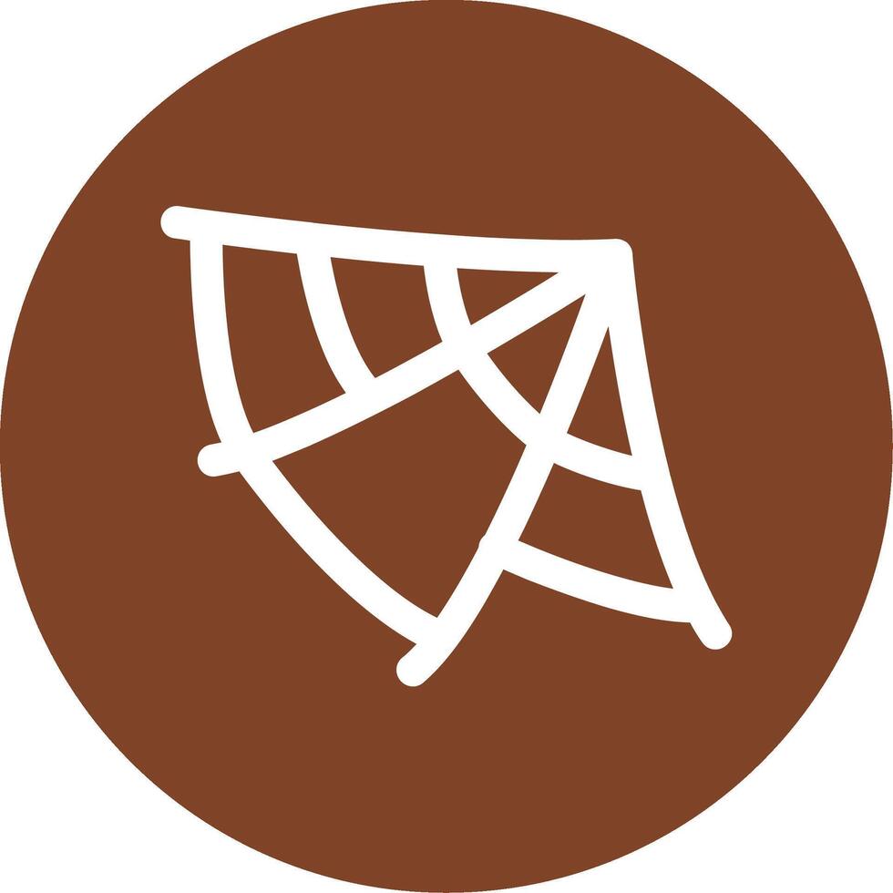 Spider Web Glyph Multi Circle Icon vector