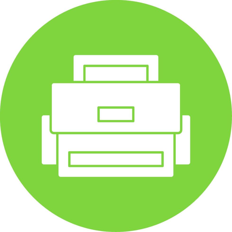 Camera Bag Glyph Multi Circle Icon vector