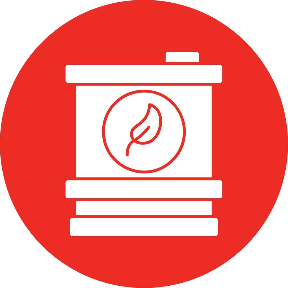 Biofuel Barrell Glyph Multi Circle Icon vector