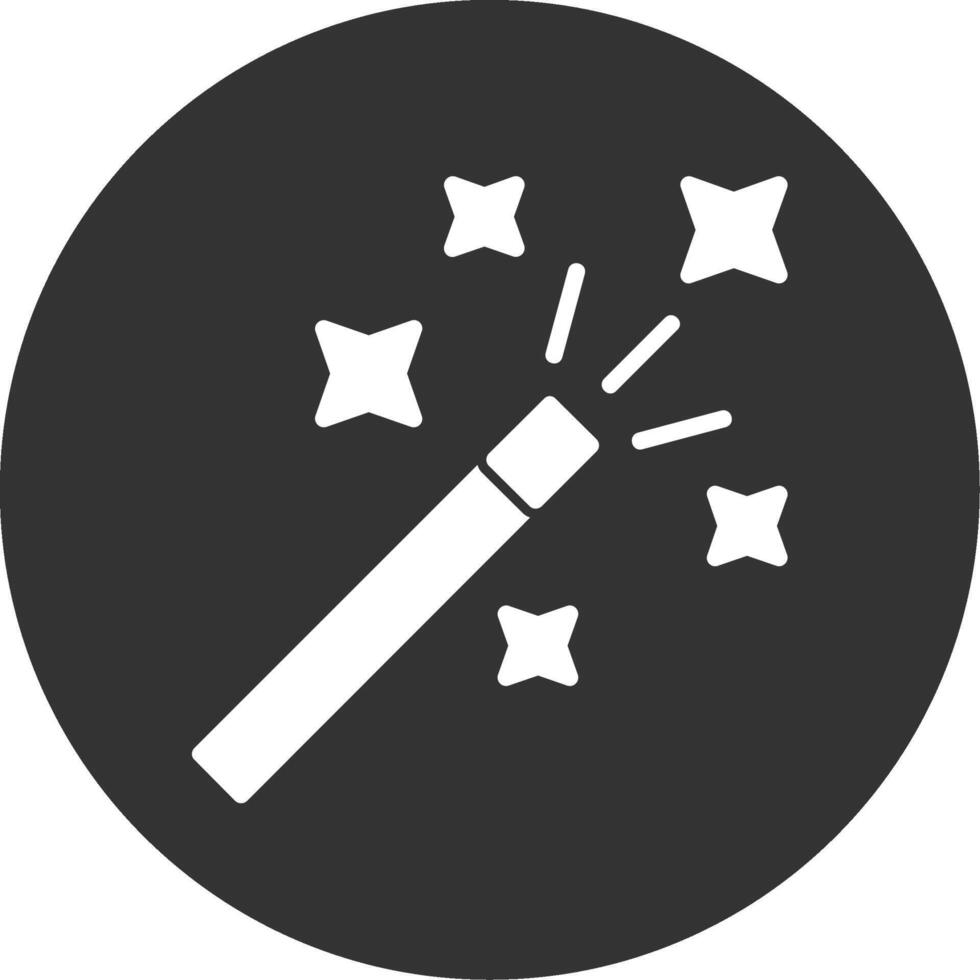 Magic Wand Glyph Multi Circle Icon vector