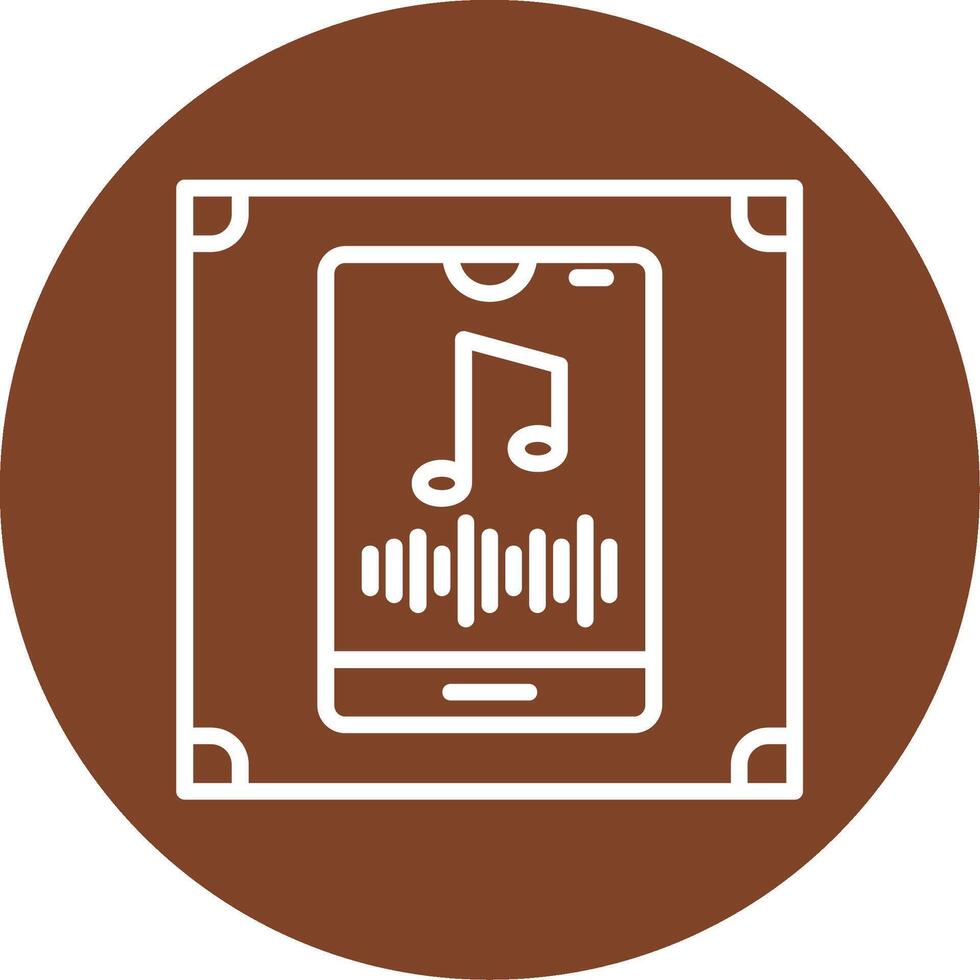 Vertical Rhythm Line Multi Circle Icon vector