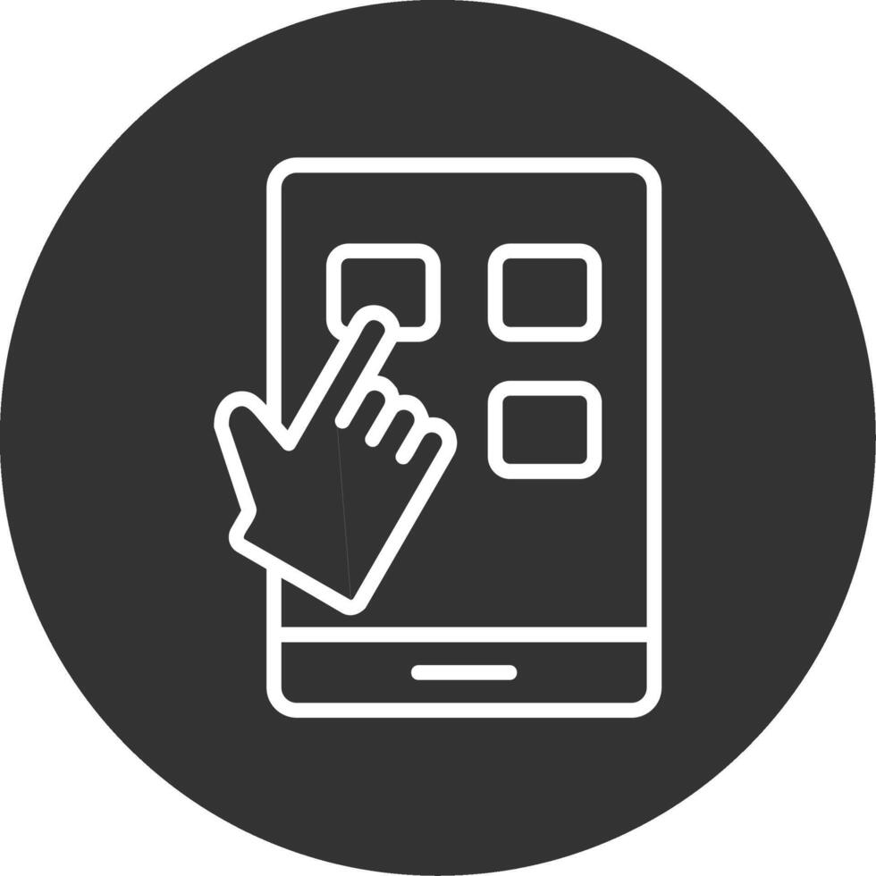 Interaction Design Line Multi Circle Icon vector