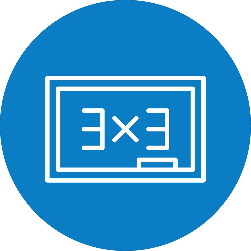 Blackboard Line Multi Circle Icon vector