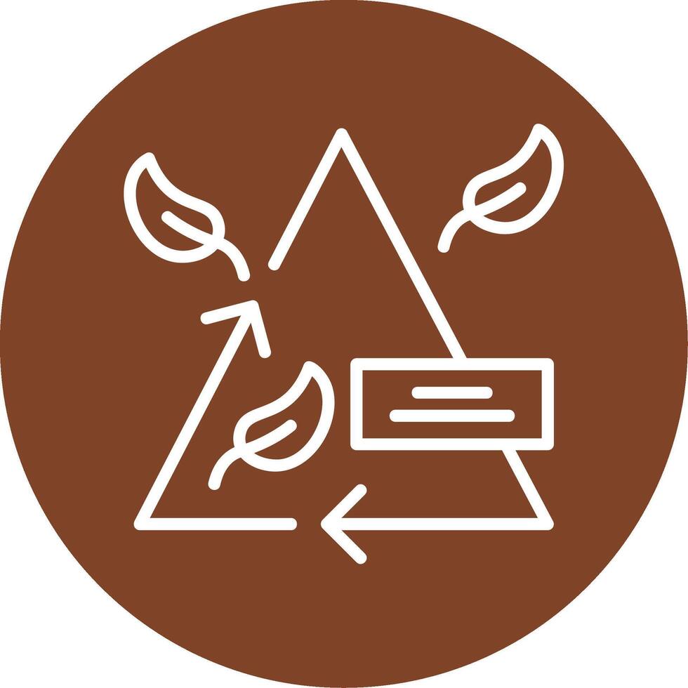 Zero Emission Line Multi Circle Icon vector