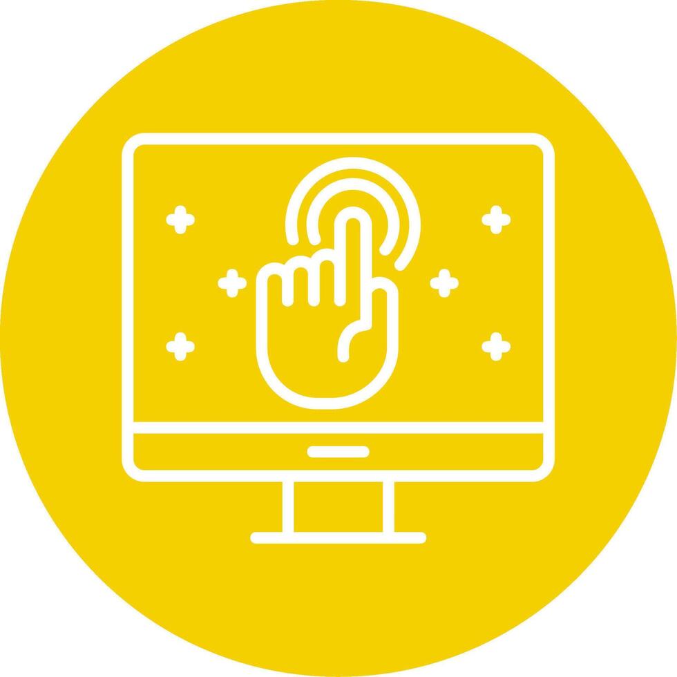 llamada a acción línea multi circulo icono vector