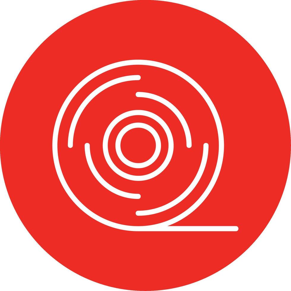 Adhesive Tape Line Multi Circle Icon vector