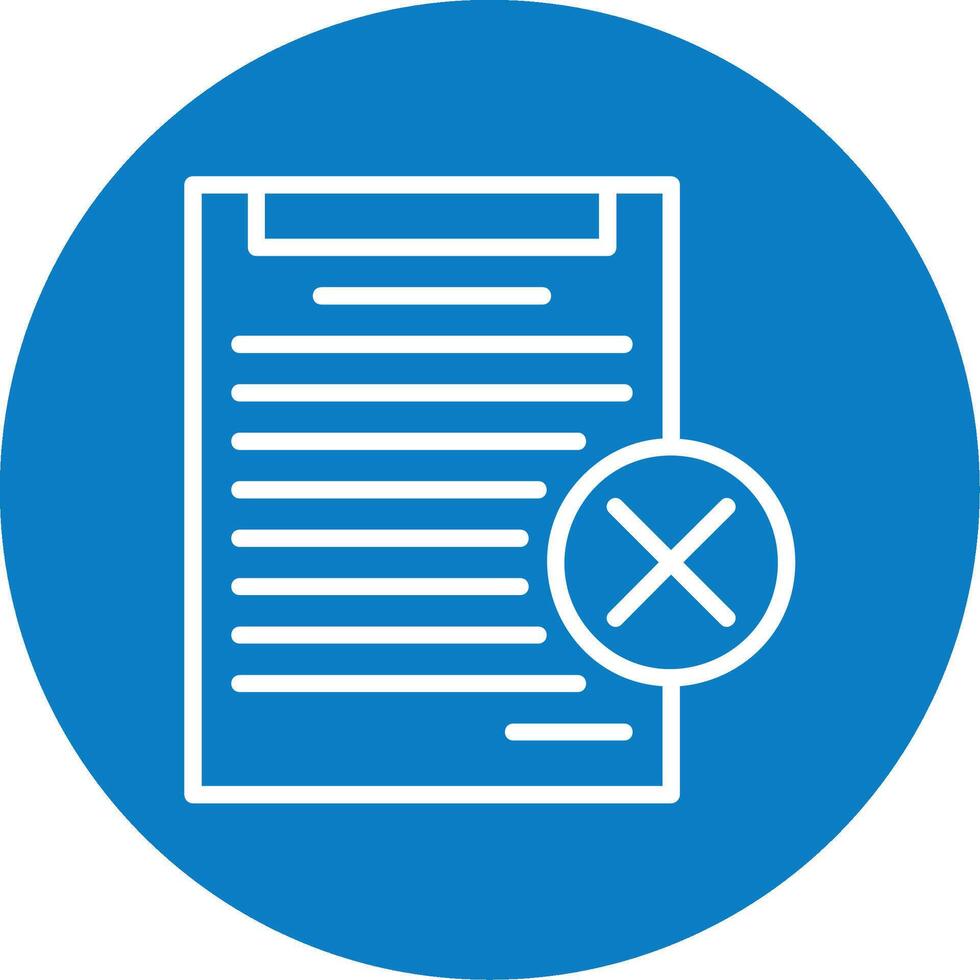 Disagree Line Multi Circle Icon vector
