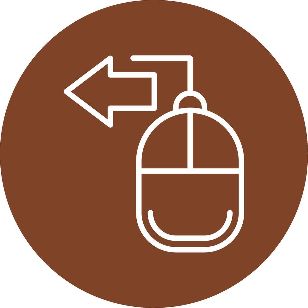 Mouse Line Multi Circle Icon vector
