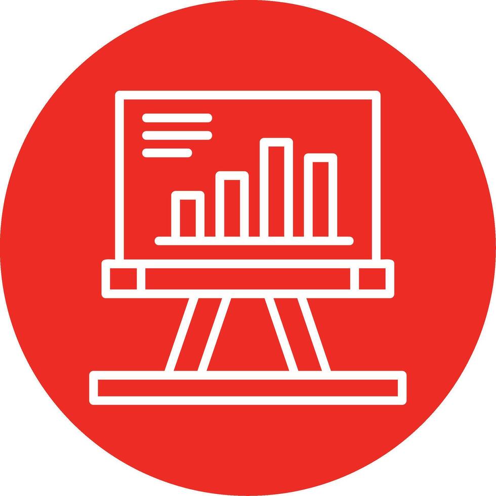 Presentation Line Multi Circle Icon vector